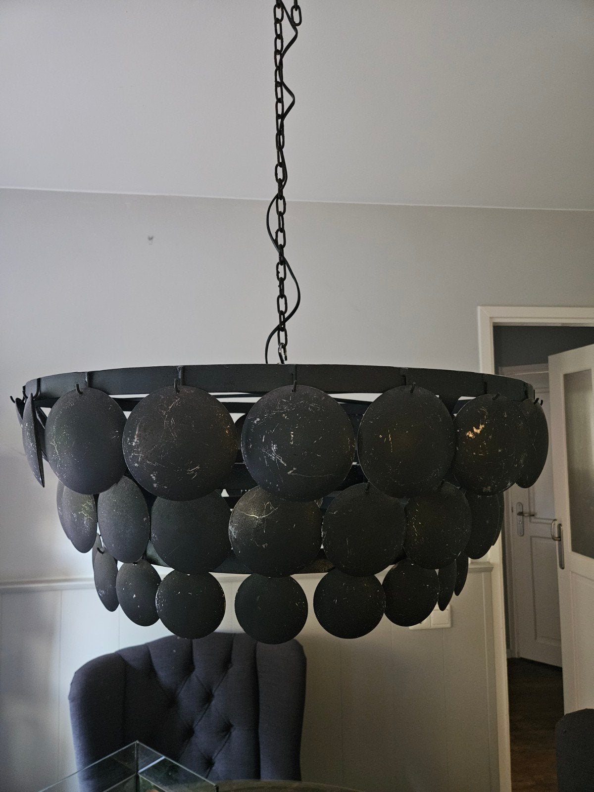 Schijfjeslamp, Ophalen