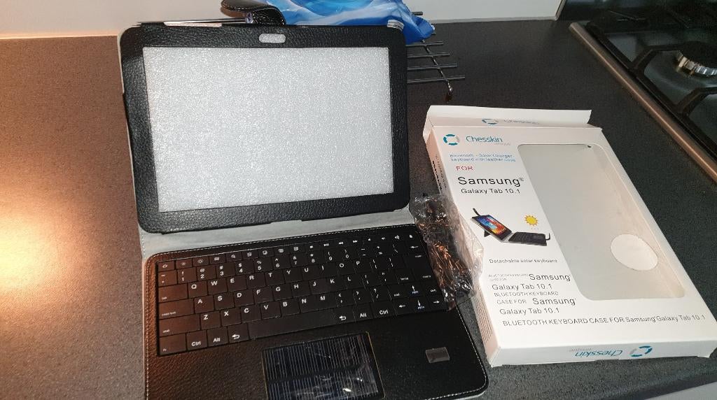 SAMSUNG 10,1 LEREN IPAD BESCHERMHOESJE NIEUW, Ophalen, Nieuw