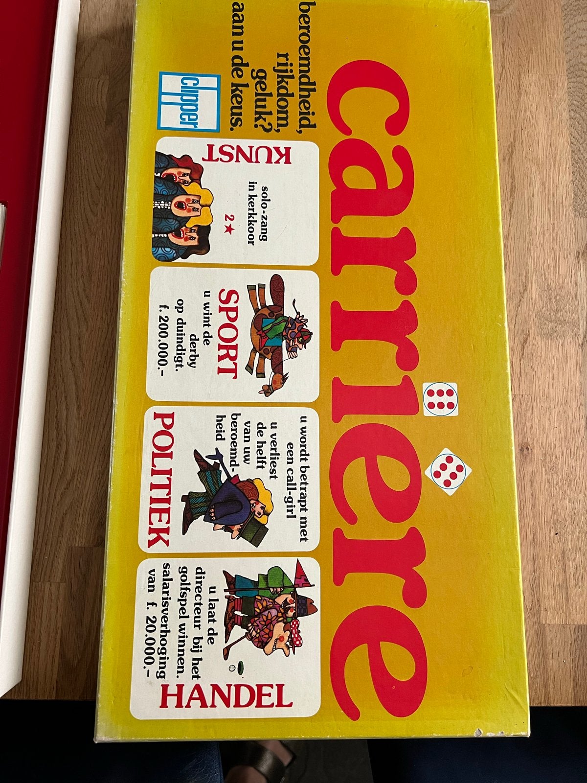 Carrière spel - Klassiek bordspel van Clipper, Hobby en Vrije tijd, Gezelschapsspellen | Bordspellen, Drie of vier spelers, Ophalen of Verzenden