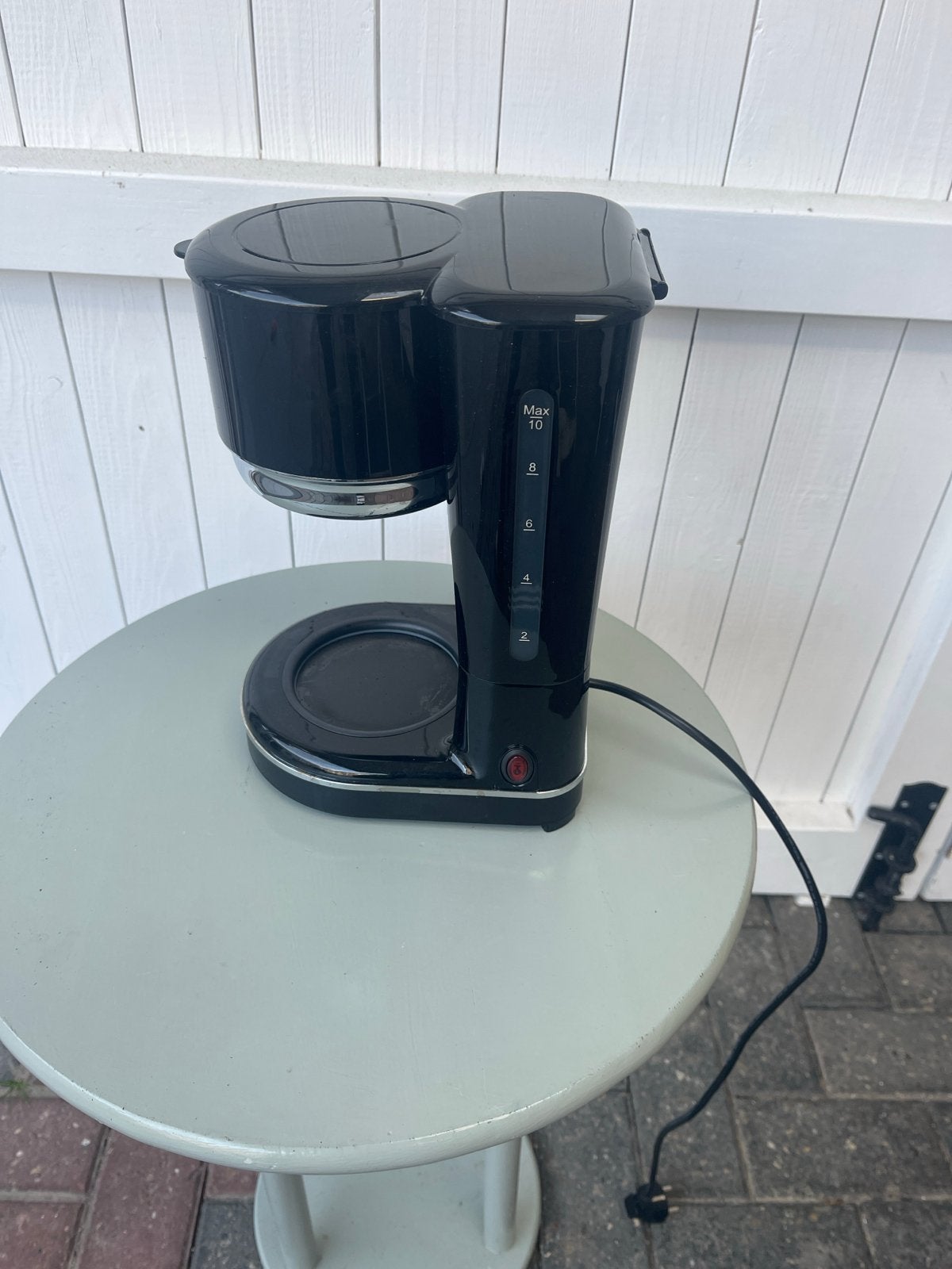 Ambiano Retro Koffiezetapparaat Zwart - Zo goed als nieuw, Ophalen, Afneembaar waterreservoir, 10 kopjes of meer, Koffiemachine