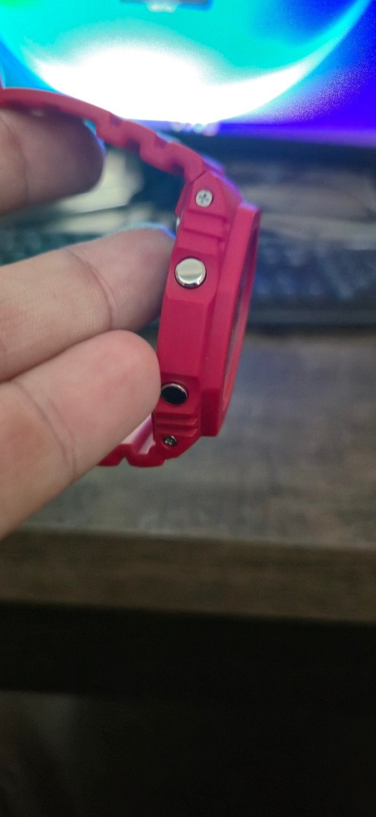 Casio G-Shock GA-2100-4AER Rood Polshorloge, Sieraden, Tassen en Uiterlijk, Horloges | Heren, Casio, Kunststof, Nieuw, Kunststof