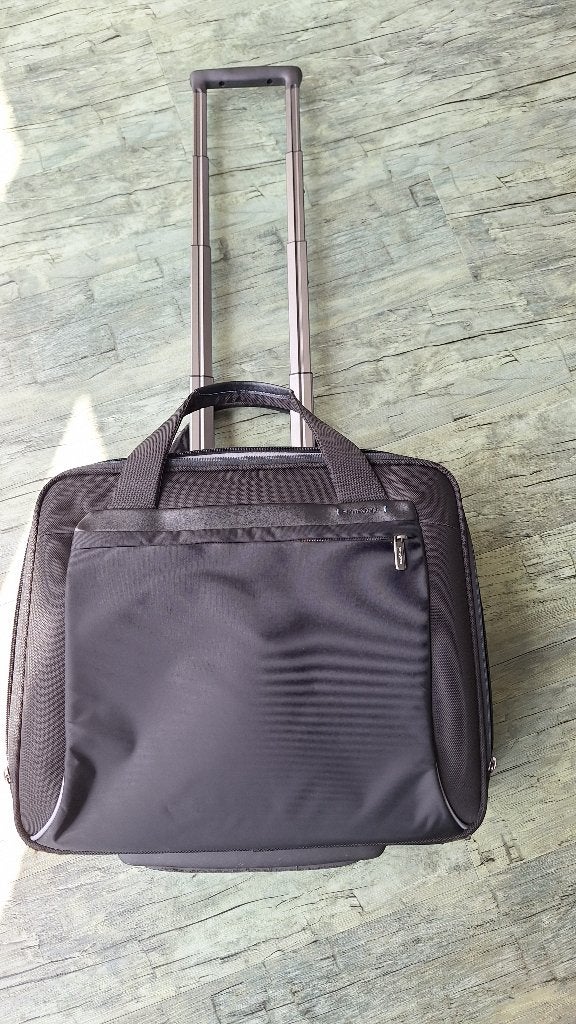 Samsonite laptop troleytas / reistas / werktas, Ophalen, Trolleytas, 17 inch of meer, Zwart