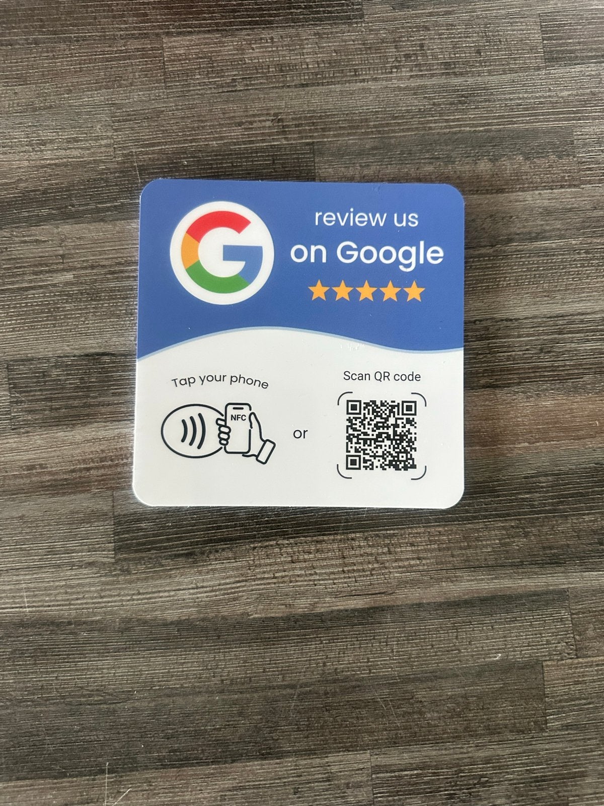 Google Review NFC/QR Code Kaart - Verhoog uw reviews!, Ophalen of Verzenden, Nieuw