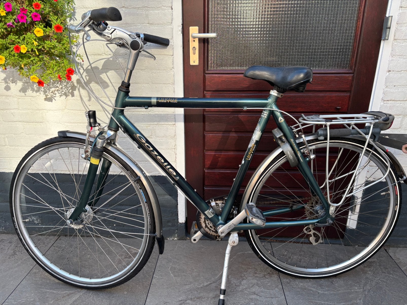 GAZELLE Lausanne HERENFIETS 61 cm - helemaal nagekeken, Ophalen, Gebruikt, Velgrem, Versnellingen