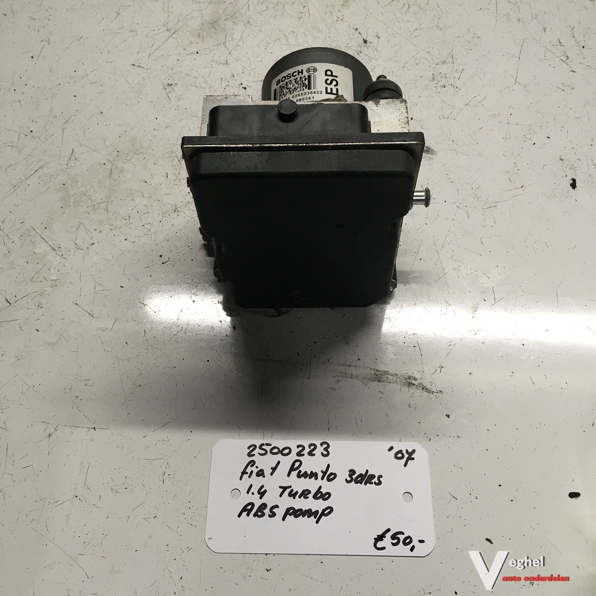 Fiat Punto 3drs 1.4 turbo 2007 2500223  ABS Pomp   51798105, Gebruikt, -, -, Ophalen of Verzenden