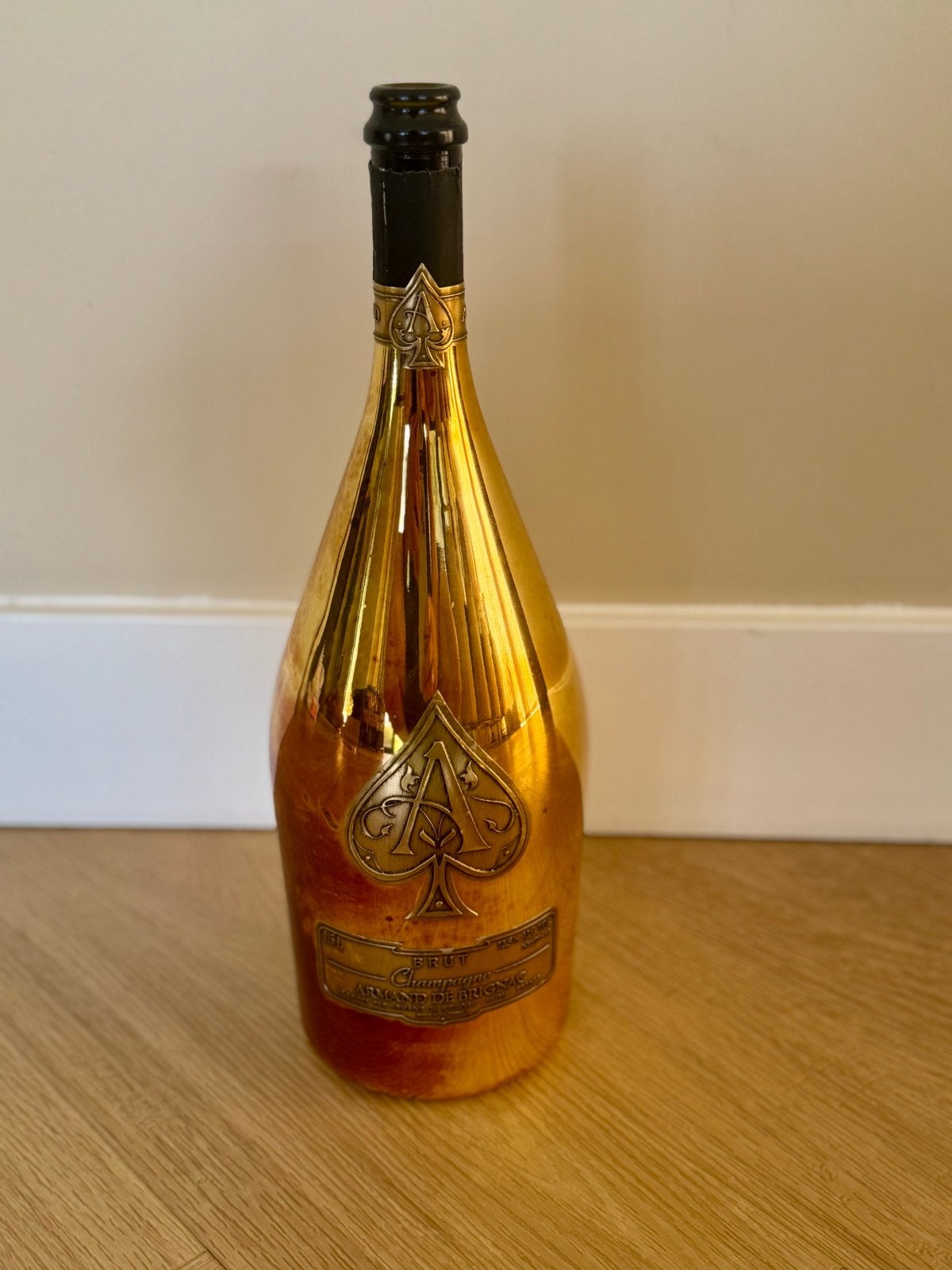 Armand de Brignac Champagne fles 3L (leeg), Verzamelen, Ophalen of Verzenden, Gebruikt, Frankrijk, Champagne
