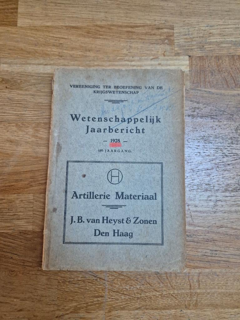 Nederlands krijgswetenschap jaarbericht 1928, Ophalen of Verzenden, Nederland, Boek of Tijdschrift