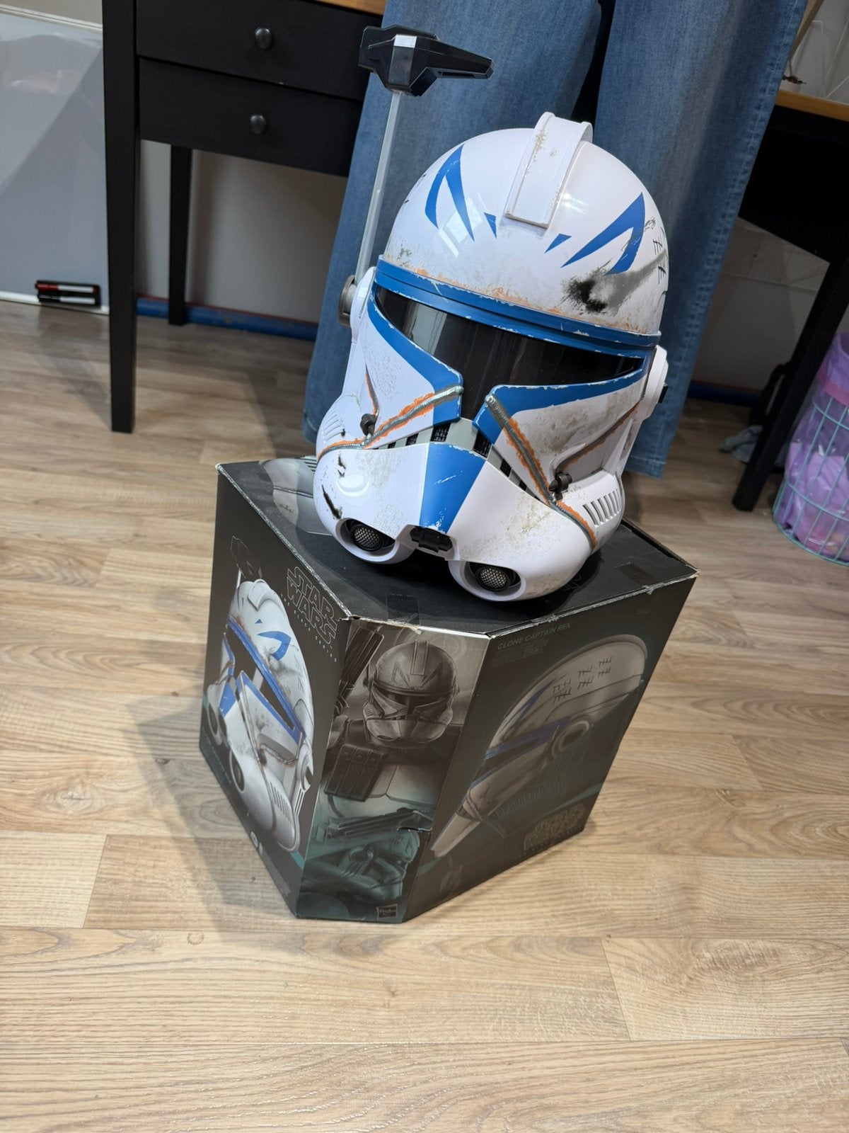 Captain Rex black series helm, Verzamelen, Star Wars, Ophalen of Verzenden, Zo goed als nieuw, Actiefiguurtje