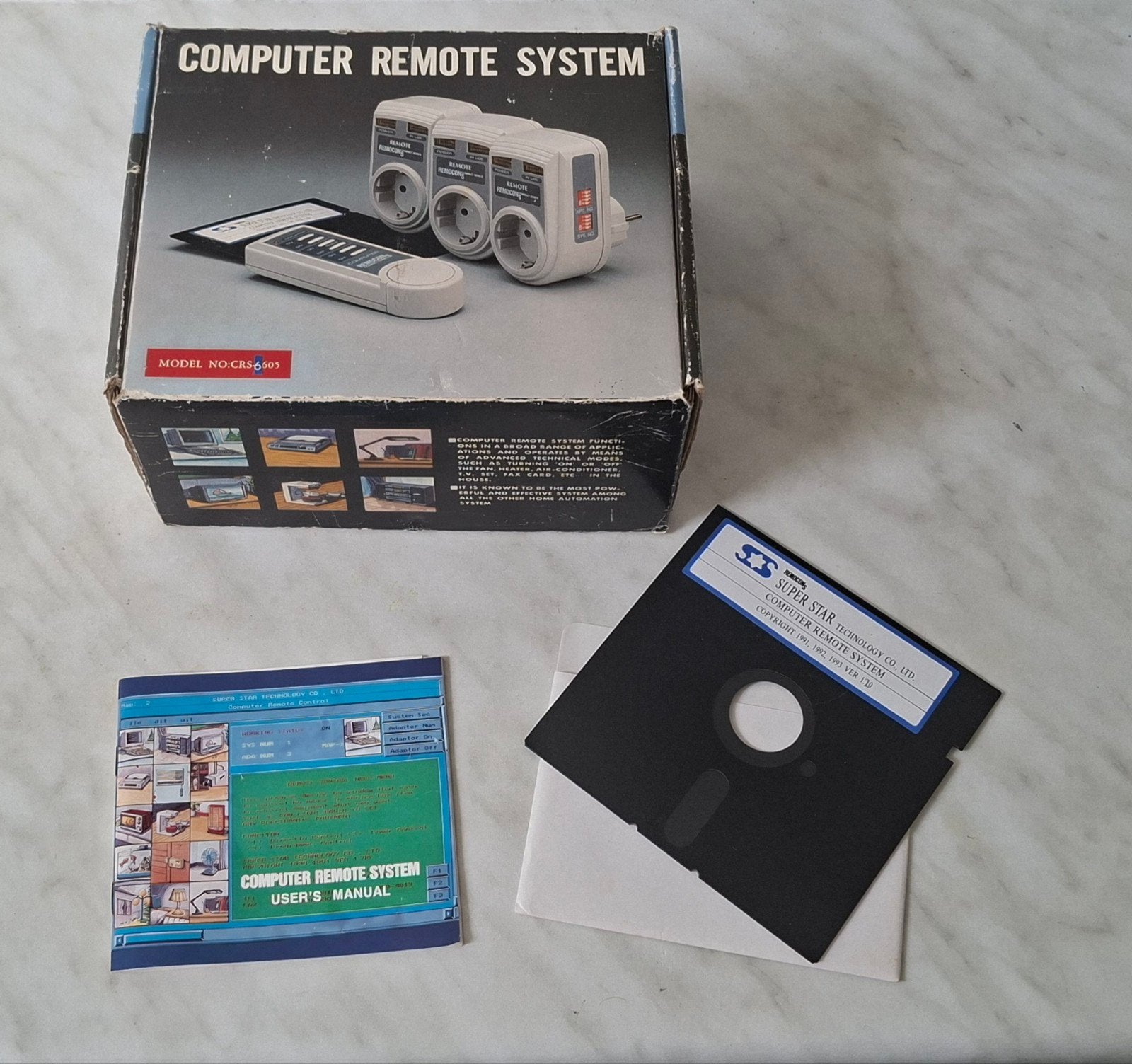 Vintage Klik aan Klik uit set met floppy disc 5"1/4, Computers en Software, Overige Computers en Software, Ophalen of Verzenden