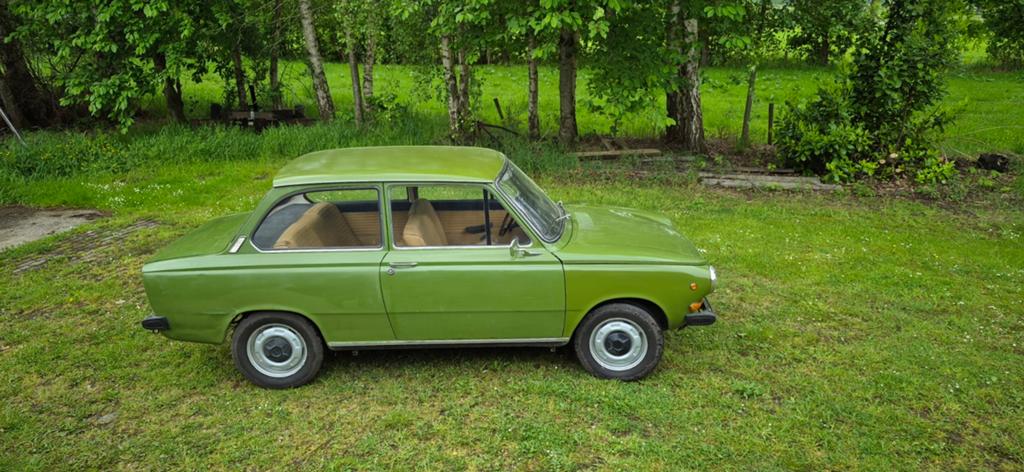 DAF 44 0.8 Comfort AUT 1974 Groen, Auto's, Oldtimers, Automaat, Origineel Nederlands, Particulier, 844 cc