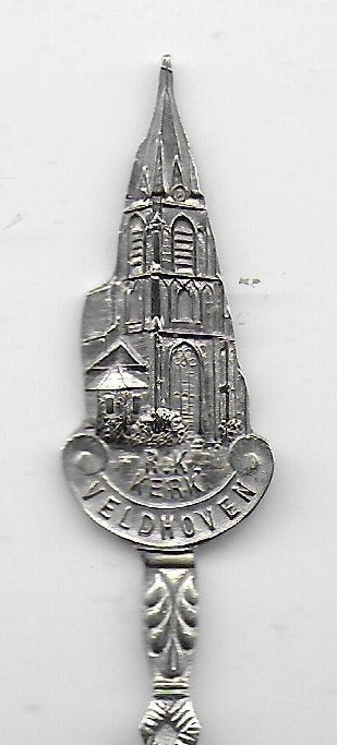Tl407 theelepeltje rooms katholieke kerk veldhoven, Ophalen of Verzenden, Zo goed als nieuw, Rvs of Chroom