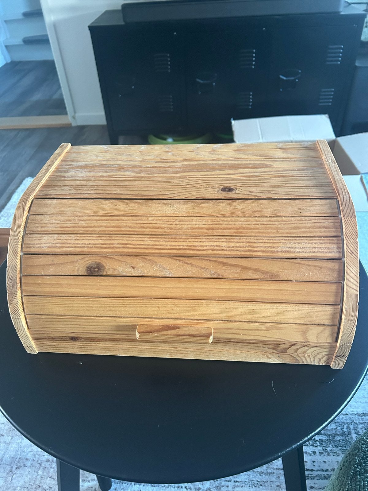 Gratis ophalen! Houten broodtrommel van IKEA - Gebruikt, Ophalen, Gebruikt, Hout, IKEA