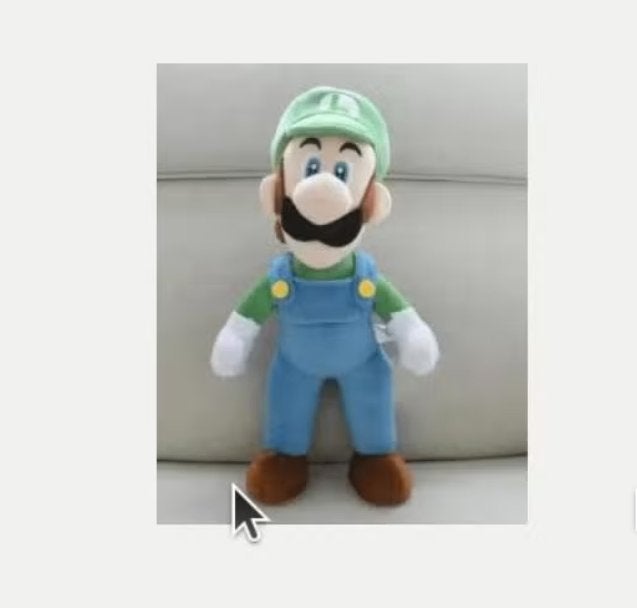 Super Mario grote knuffel Luigi (41cm), Ophalen of Verzenden, Nieuw, Overige typen