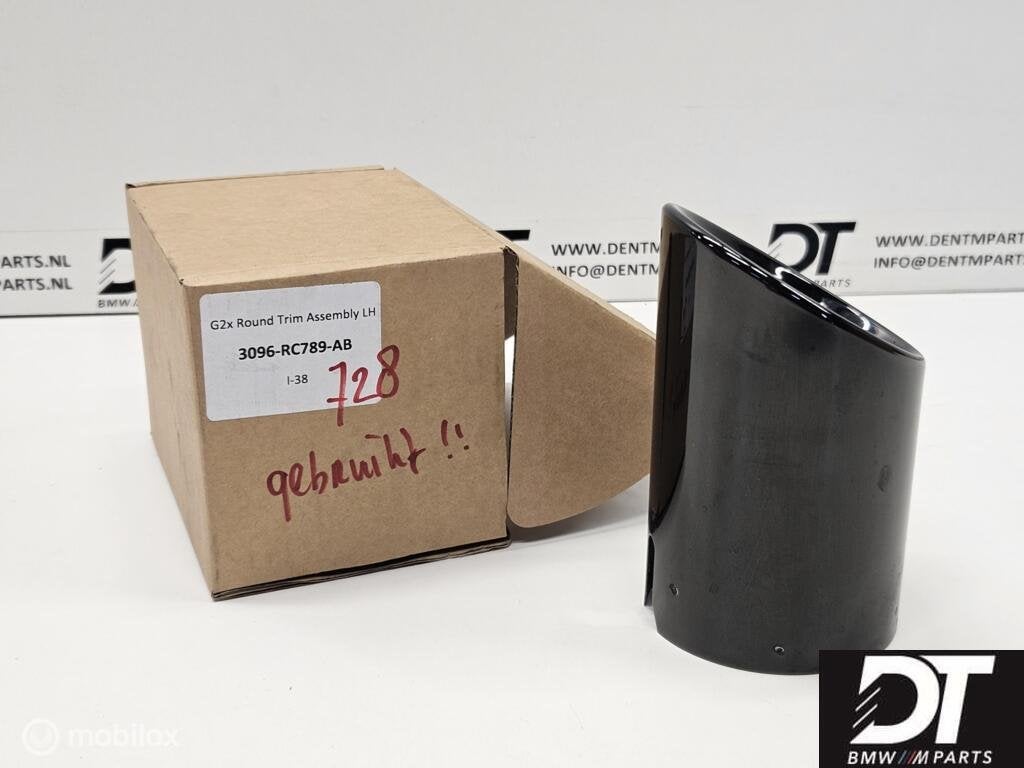 Uitlaatsierstuk black chrome 90mm BMW G20 18308485758, Gebruikt, Ophalen of Verzenden