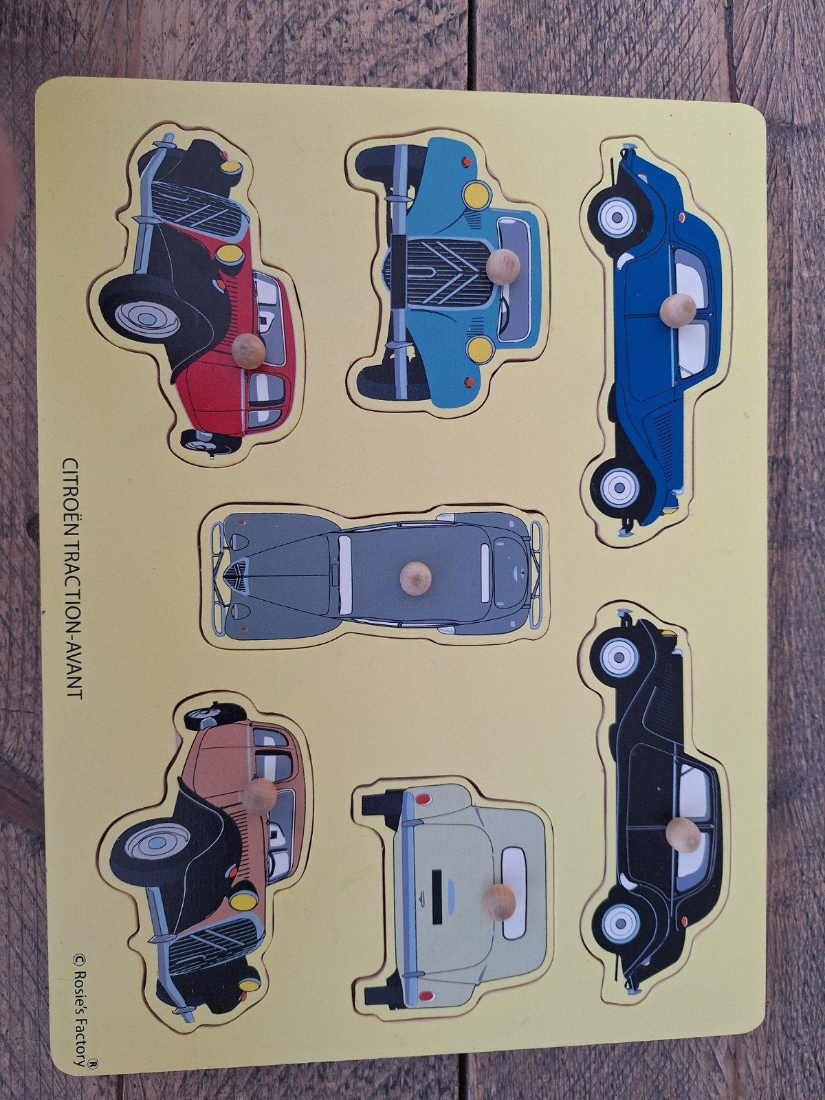 Houten puzzel Citroën Traction Avant - compleet, 2 tot 4 jaar, Gebruikt, Ophalen of Verzenden, Van hout