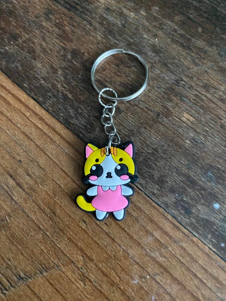 Leuke sleutelhanger met kattenfiguur, Verzamelen, Sleutelhangers, Ophalen of Verzenden, Nieuw, Knuffel of Figuurtje