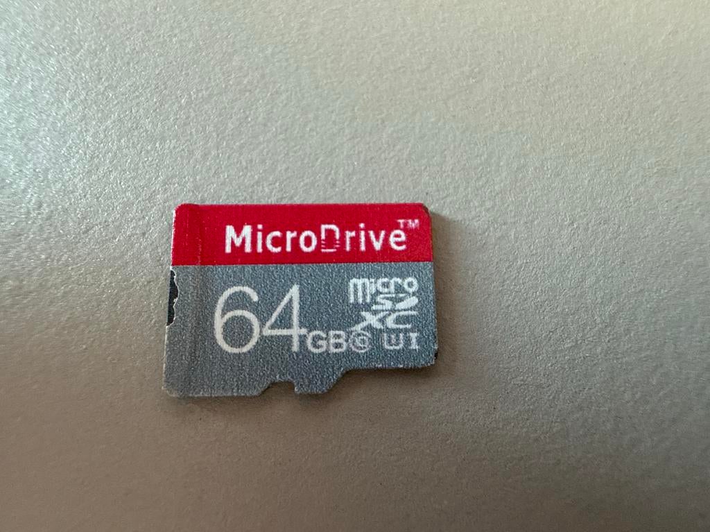 MicroDrive MicroSDXC 64GB U1 geheugenkaart met adapter, Ophalen of Verzenden, Zo goed als nieuw, 64 GB, Smartphone