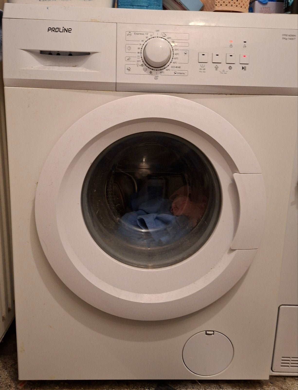 wasmachine Proline, Ophalen, Gebruikt, 85 tot 90 cm, 1200 tot 1600 toeren