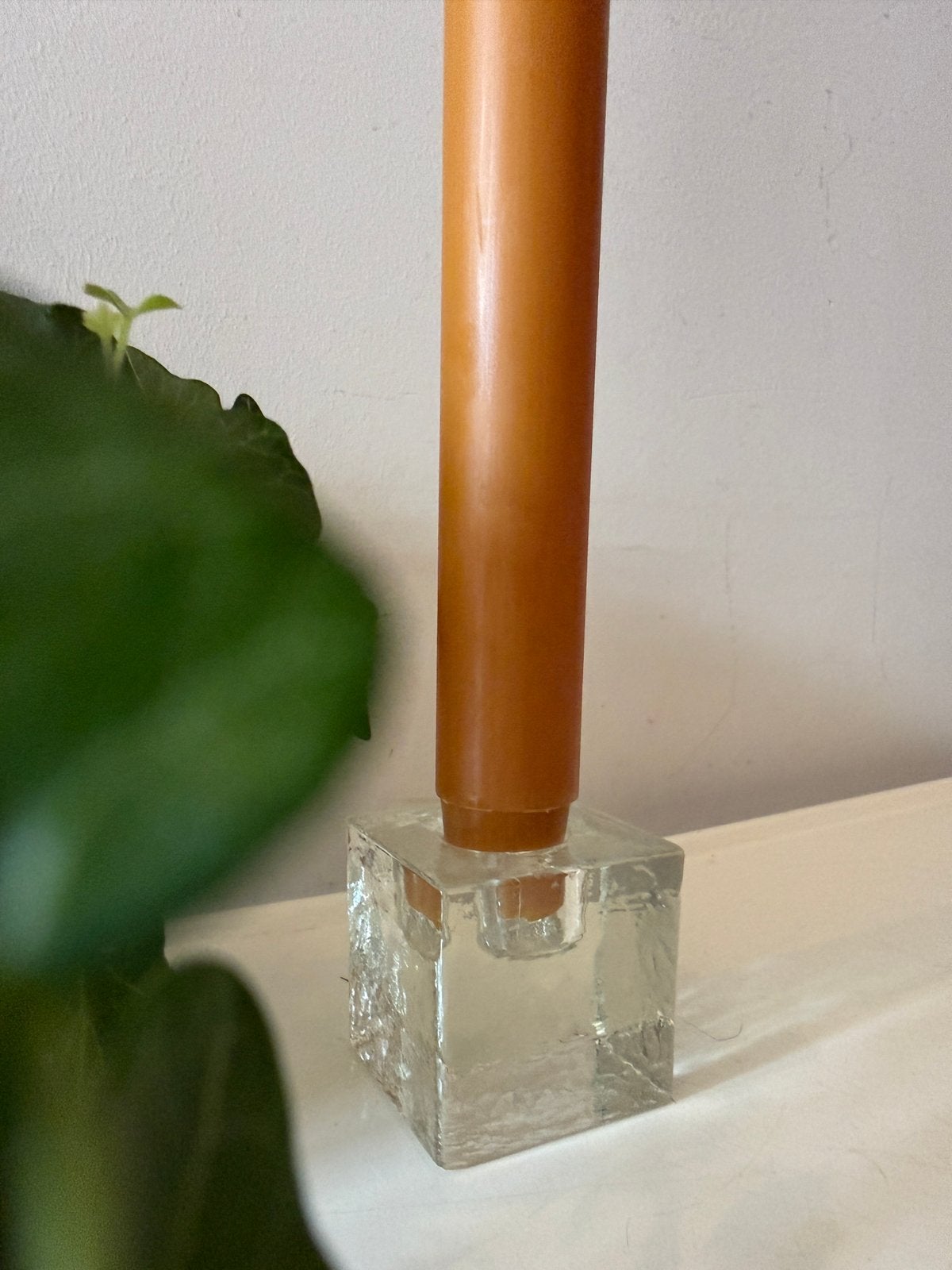 Scandinavisch design kandelaar, Ophalen of Verzenden, Glas