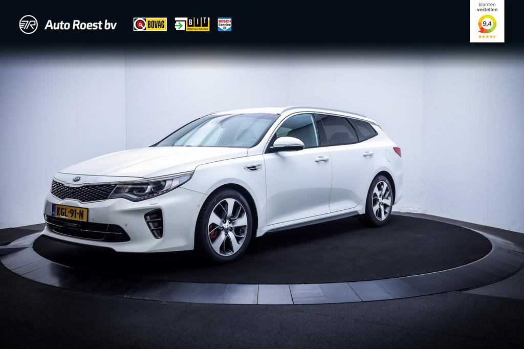 Kia Optima Sportswagon 2.0T-GDi 245Pk GT EXCLUSIVE LEDER | Z, Auto's, Kia, Bedrijf, Te koop, Optima Sportswagon, 360° camera, ABS