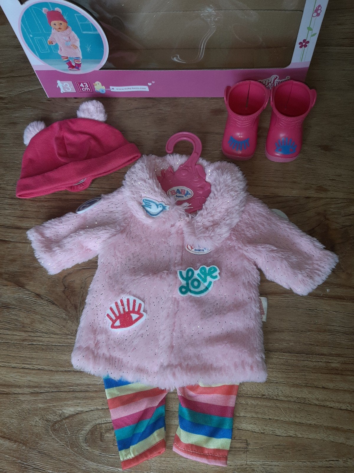 Zgan poppenkleding Baby Born 1, Ophalen of Verzenden, Zo goed als nieuw, Babypop