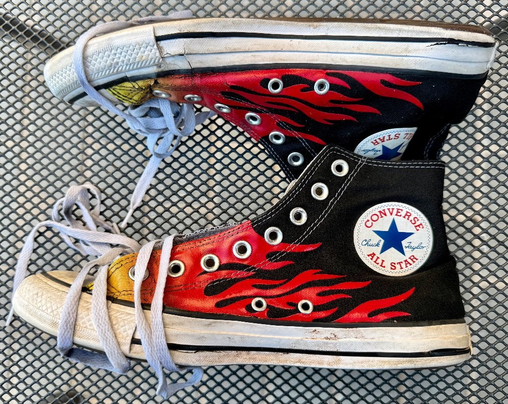 Vintage Converse ALL STAR Chuck Taylor, Ophalen, Converse, Sneakers of Gympen, Gedragen