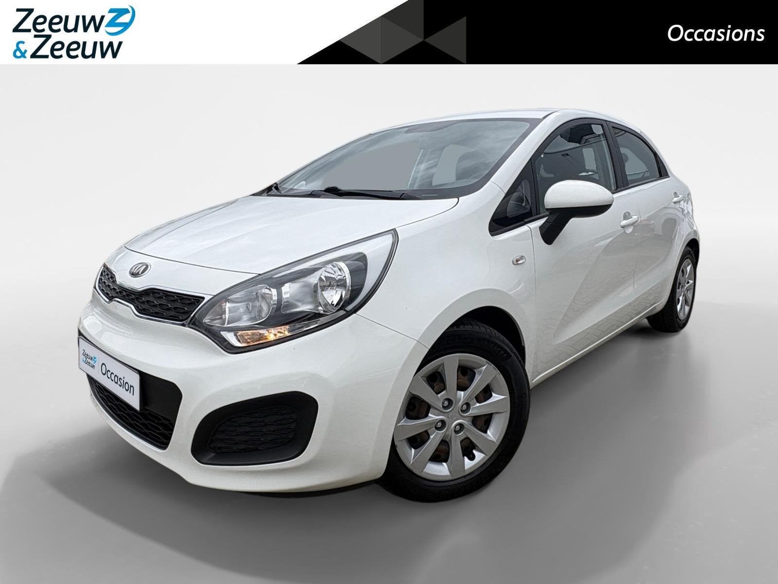 Kia Rio 1.2 CVVT Comfort Pack |Airco| Camera| dealer onderho, Auto's, 4 cilinders, Elektrische ramen, Wit, Origineel Nederlands