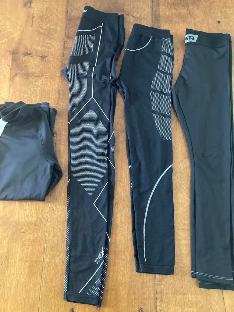 Thermokleding set: 4 broeken + 1 T-shirt (Kipsta, maXed), Kleding | Dames, Sportkleding, Zo goed als nieuw, Overige typen, Maat 36 (S)