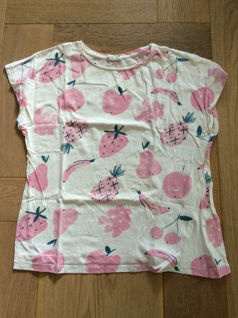 Leuk shirt van Zara met kort mouwtje mt 140 -zgan, Meisje, Ophalen of Verzenden, Zo goed als nieuw, Zara