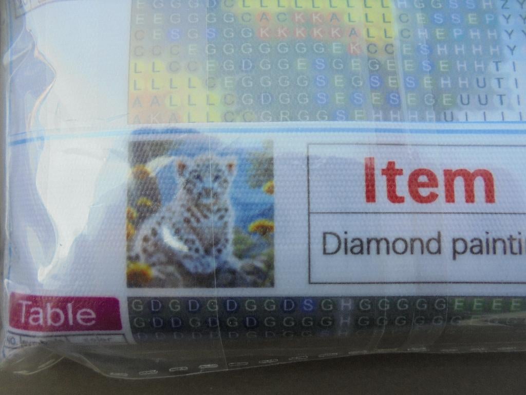 Diamond painting Tijgerwelp, Zelfklevend, Diamond painting, Nieuw, Meerkleurig