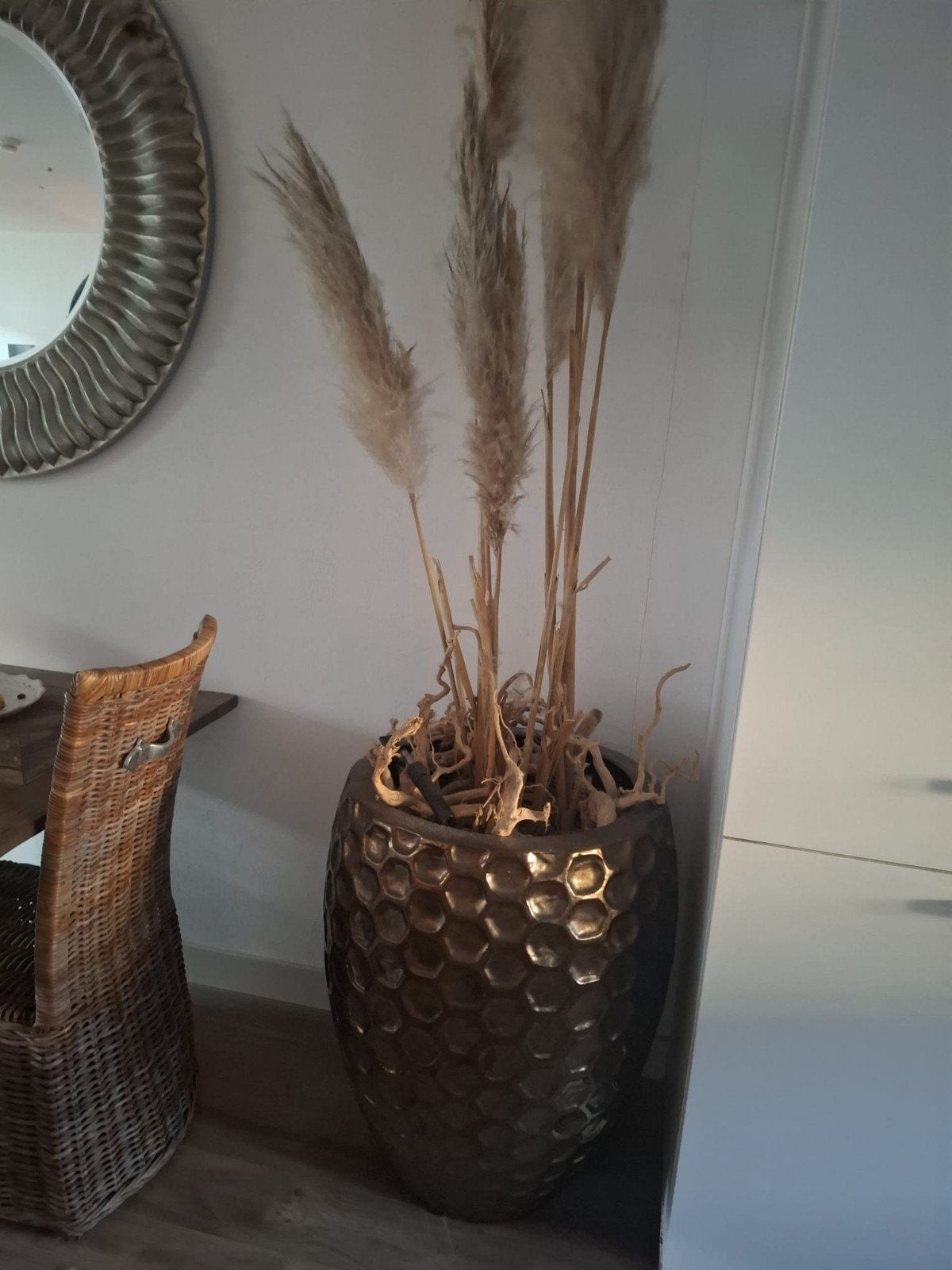 De gouden pot Honey, Huis en Inrichting, Woonaccessoires | Vazen, Ophalen, Zo goed als nieuw, Overige kleuren