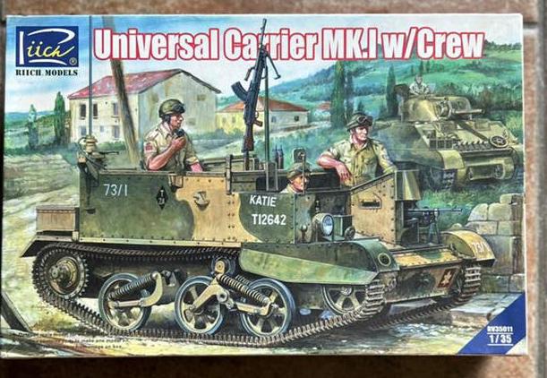 Bouwdoos Universal carrier MK.I w/crew 1:35, Hobby en Vrije tijd, Ophalen of Verzenden, 1:32 tot 1:50, Tank, Overige merken