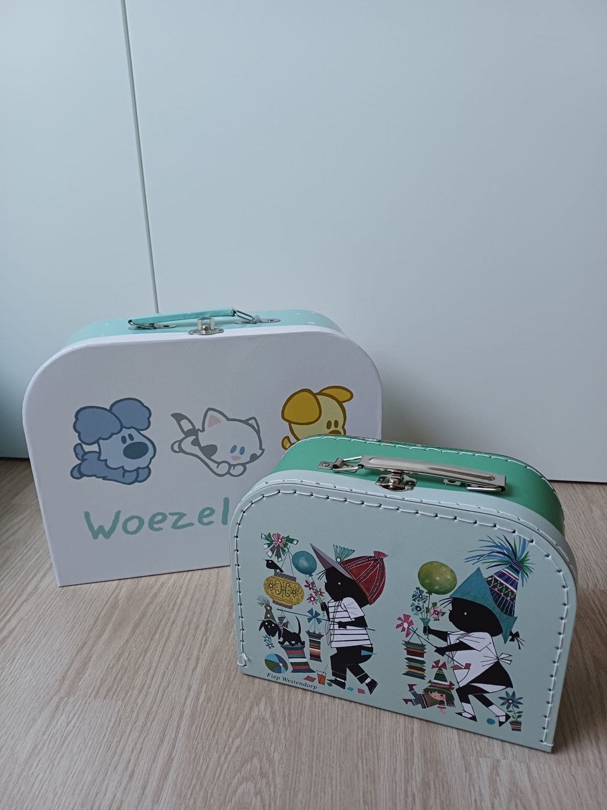 Woezel & Pip en Fiep Westendorp Koffer Set, Kinderen en Baby's, Ophalen of Verzenden, Gebruikt, Jongen of Meisje