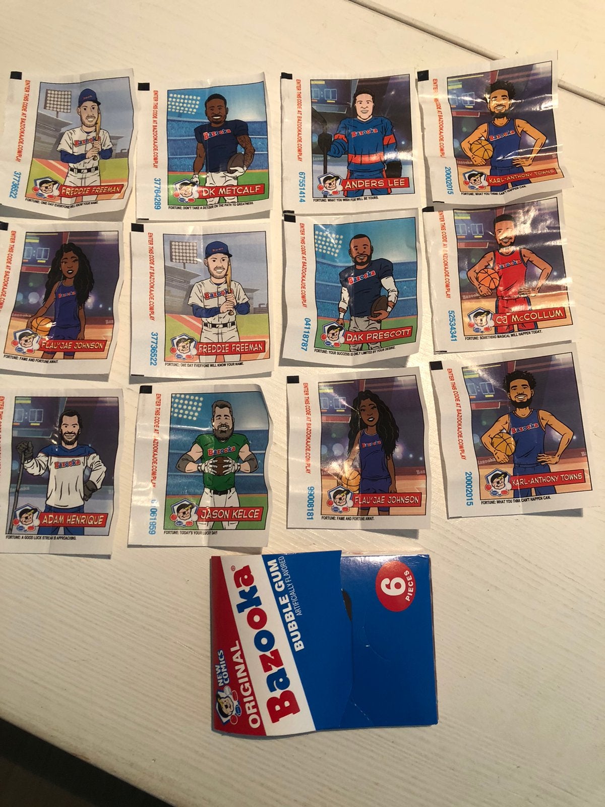 Bazooka Gum plaatjes uit de USA, Ophalen of Verzenden, Zo goed als nieuw