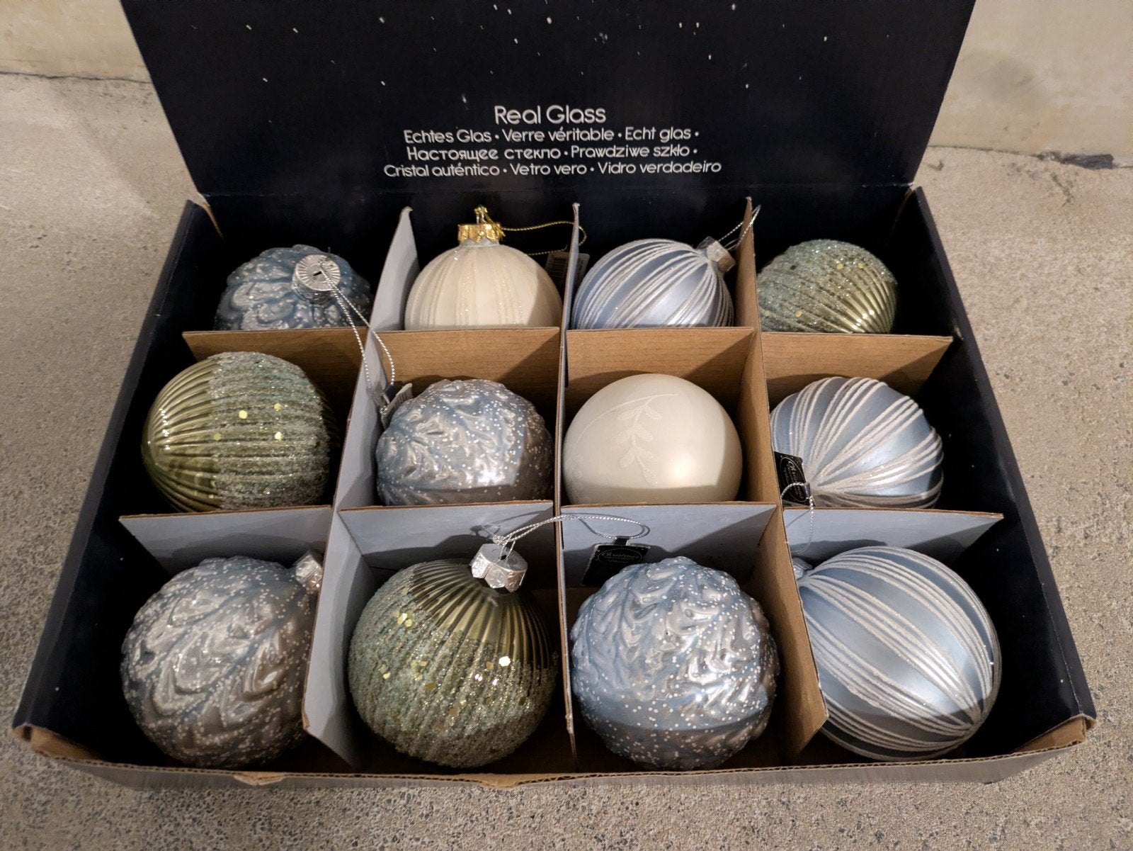 glazen kerstballen, Diversen, Ophalen of Verzenden, Nieuw