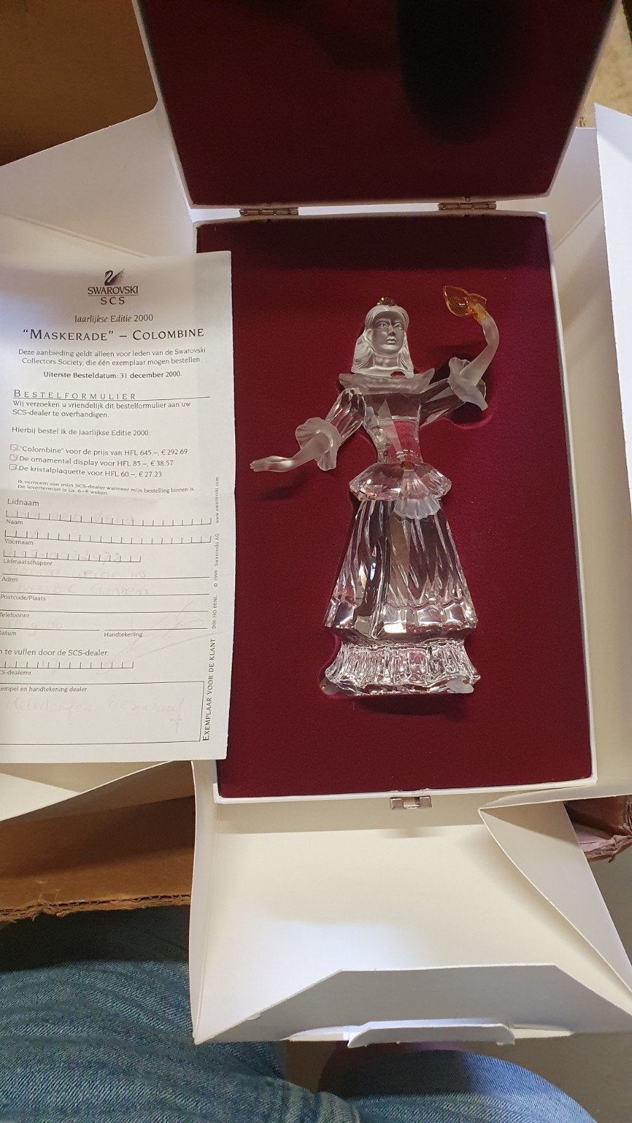Swarovski Masquerade 1999/2001 complete set met Theater, Ophalen, Zo goed als nieuw, Figuurtje