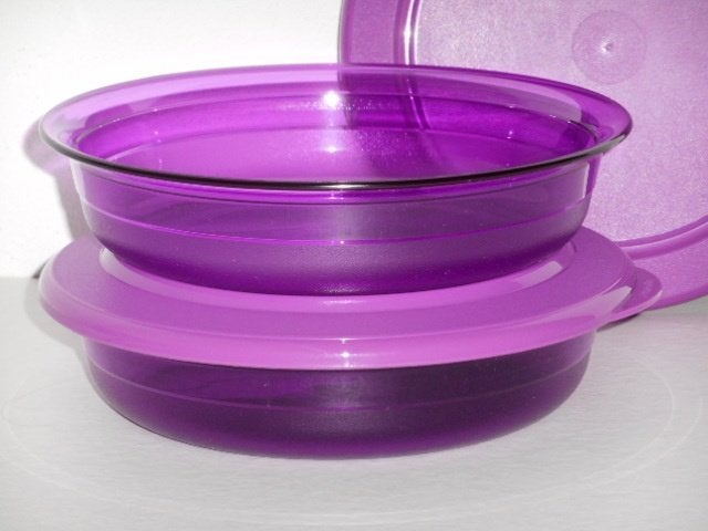 Tupperware Exclusieve Multischaaltjes 350 ml. Paars (2), Paars, Beker of Kan, Nieuw, Ophalen of Verzenden