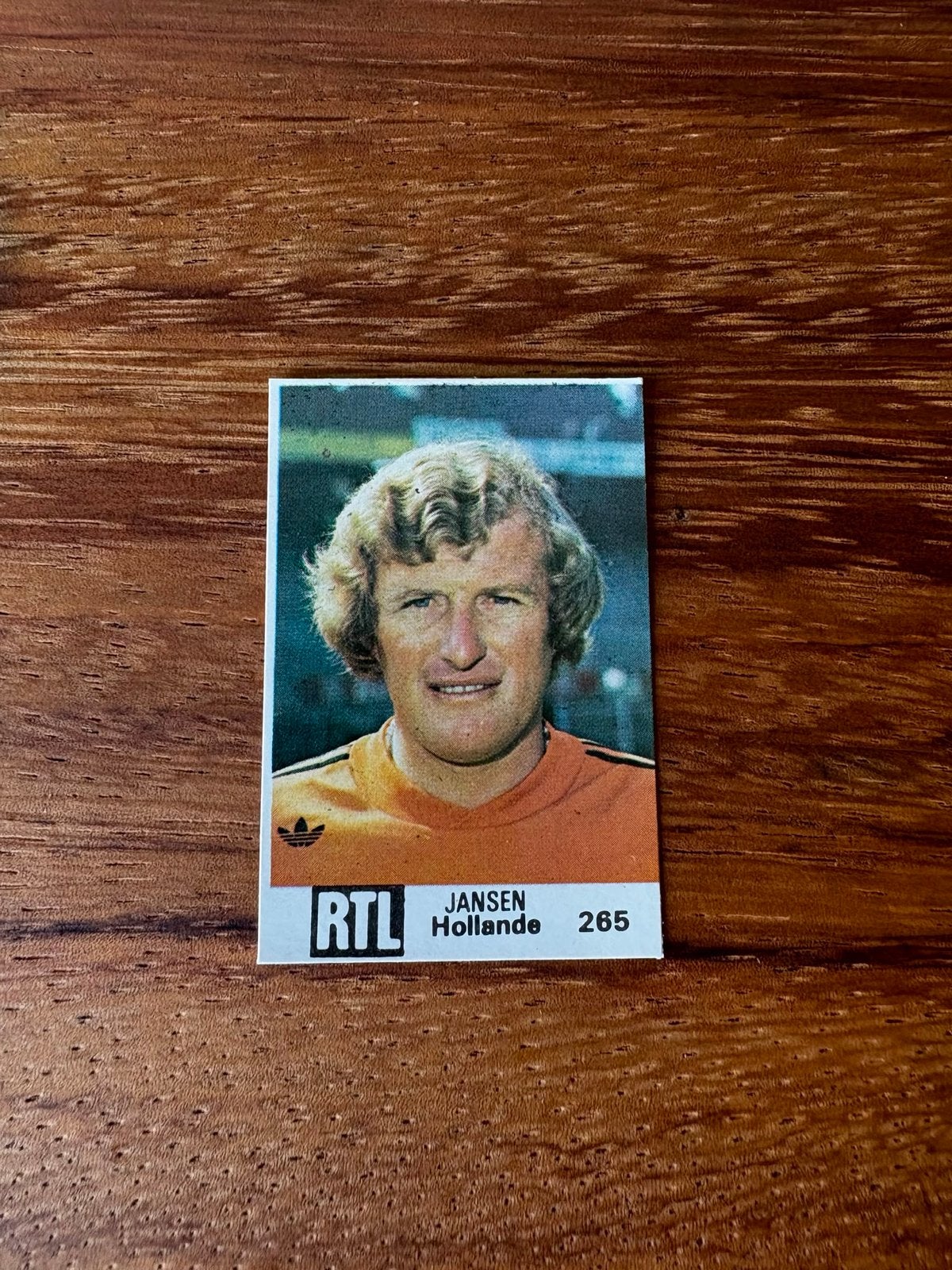 Vintage Voetbalplaatje Wim Jansen Holland 1978 WK, Ophalen of Verzenden, Gebruikt, Plaatje