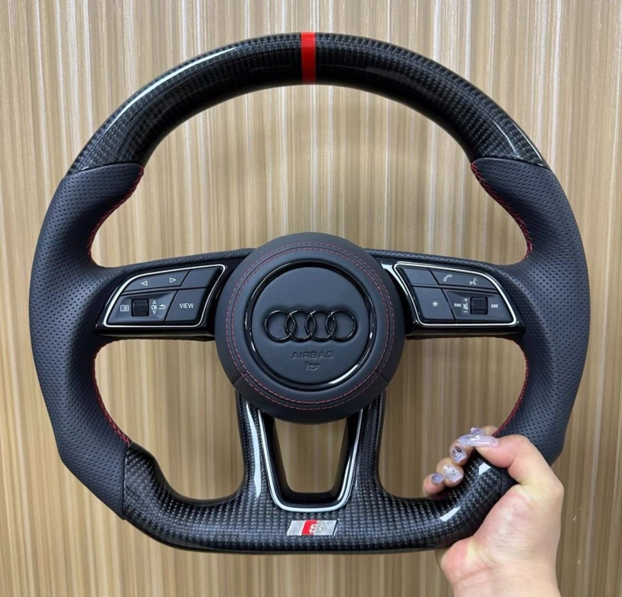 AUDI AFGEVLAKT S/RS STUURWIELEN, MULTIFUNC- CUSTOM STUUR!, Ophalen of Verzenden, Nieuw, Audi