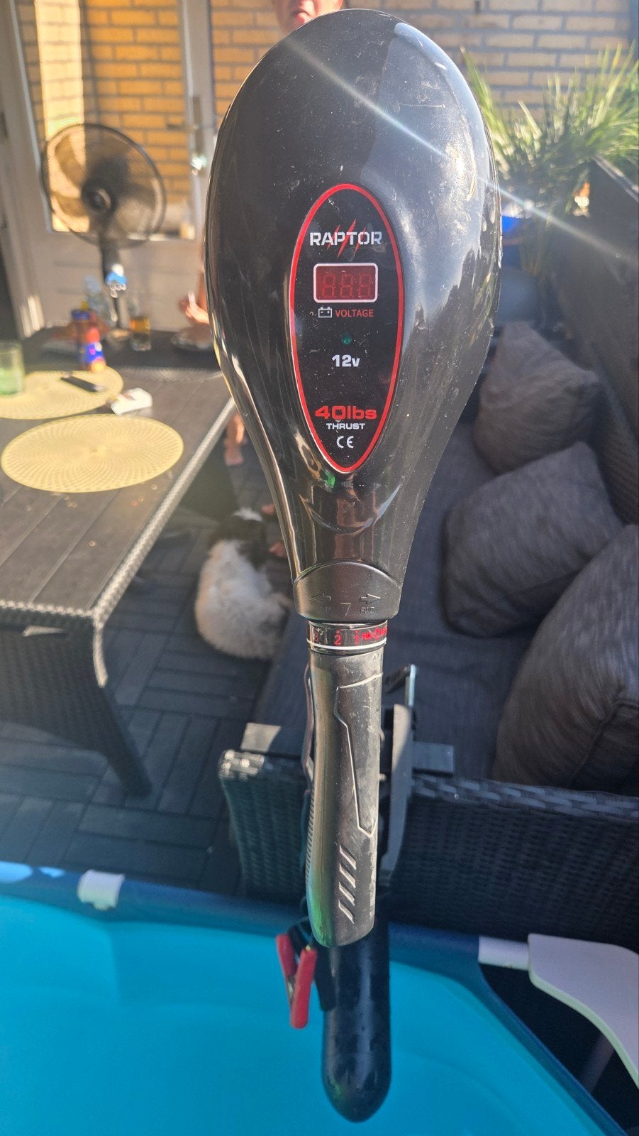 Rubberboot met RAPTOR motor, Ophalen, Zo goed als nieuw
