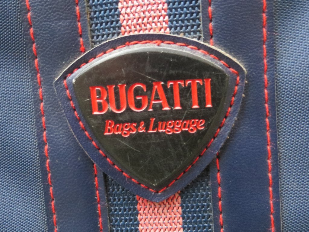 blauwe vintage koffer Bugatti 60 x 40 x 17 cm, Sieraden, Tassen en Uiterlijk, Koffers, Wieltjes, Overige materialen, Gebruikt