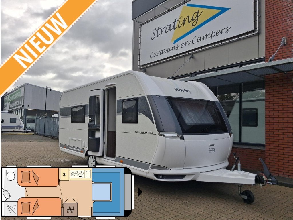 Hobby Excellent Edition 540 WLU NIEUW!! Enkele bedden!!, Rondzit, Hobby, Schokbreker, Bedrijf