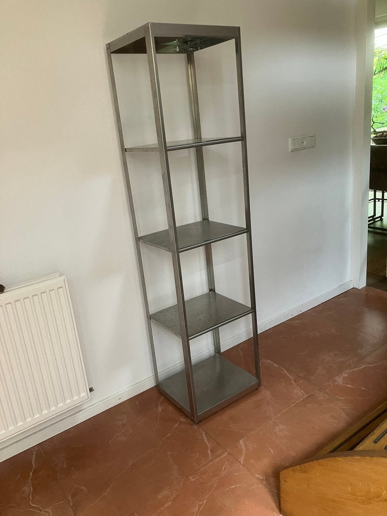 RVS rek voor badkamer etc., Ophalen, Gebruikt