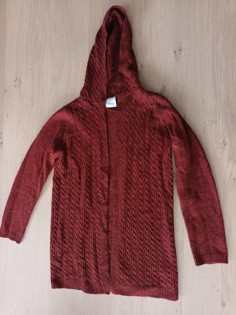 Lang vest Vero Moda maat S lange bordeaux rood rode cardigan, Kleding | Dames, Truien en Vesten, Maat 38/40 (M), Vero Moda, Ophalen of Verzenden
