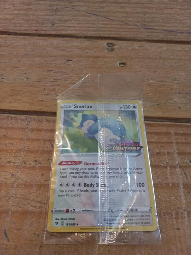 Snorlax  promo met stamp  sealed, Ophalen of Verzenden, Nieuw, Losse kaart, Foil