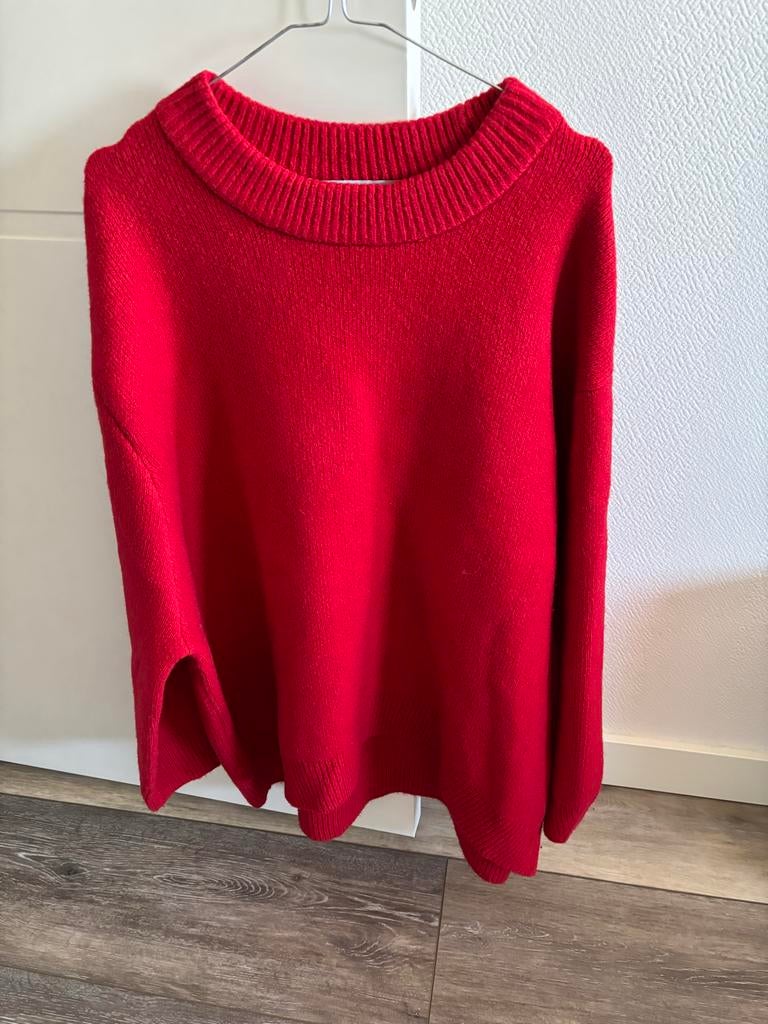 Mooie trui, maat L, Ophalen, Zo goed als nieuw, Maat 42/44 (L), Rood