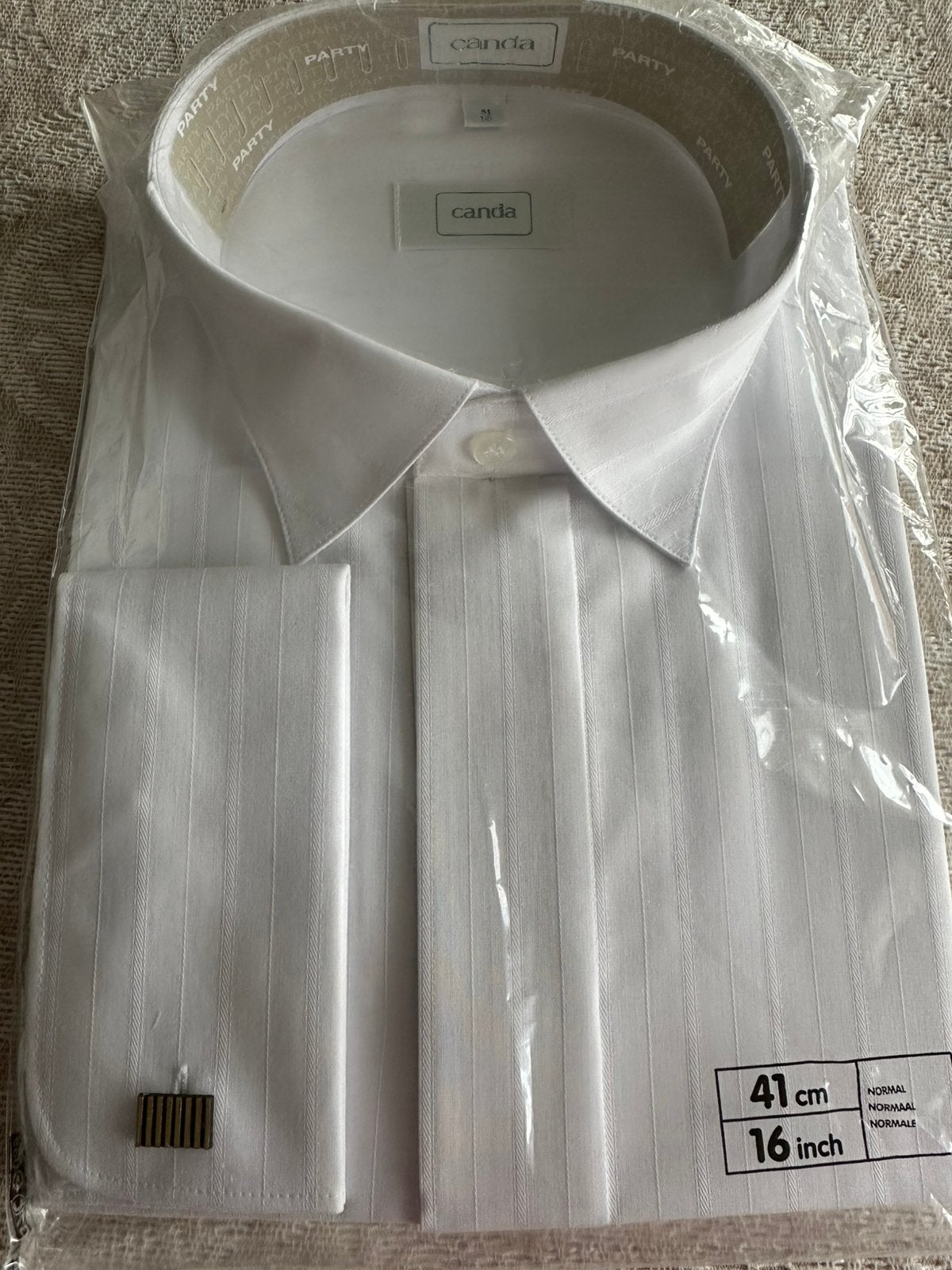 Smoking overhemd  nieuw !!, Kleding | Heren, Ophalen of Verzenden, Nieuw, Wit, Halswijdte 41/42 (L)