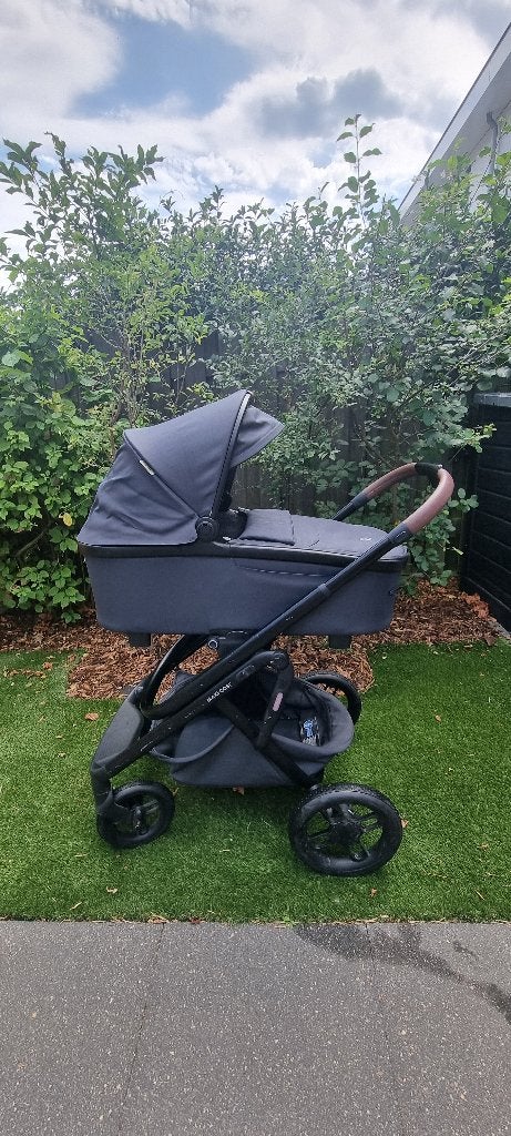 Kinderwagen Blauw Maxi Cosi Lila XP, Kinderen en Baby's, Kinderwagens en Combinaties, Zo goed als nieuw, Verstelbare duwstang