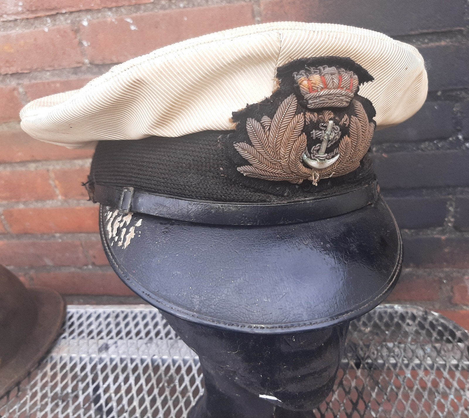 engels marine pet 1940, Ophalen of Verzenden, Marine, Engeland, Helm of Baret
