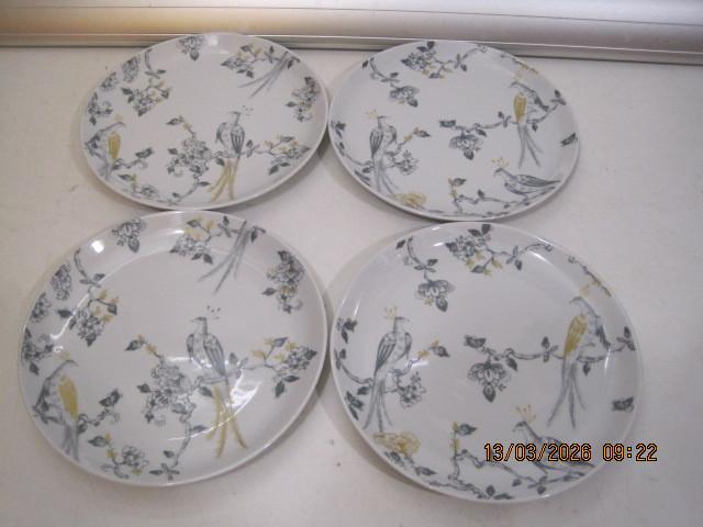 vivo peacock villeroy en boch borden 4x 21 cm (379), Huis en Inrichting, Keuken | Servies, Ophalen of Verzenden, Zo goed als nieuw